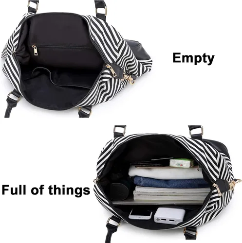 Vista 5 de CAMTOP- Bolso de viaje para mujer, de lona, para equipaje de mano), 6050