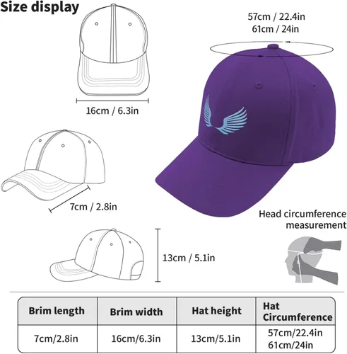Vista 4 de Dad Hats Angel Wing Trucker Hat for Teen Retro Embroidery Snapback