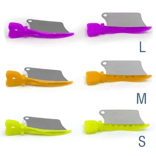 Vista 3 de Cuchillo de cuña dental, sistema de matriz seccional, cuchillo de cuña de plástico interproximal con protección, accesorios de ortodoncia M3 L