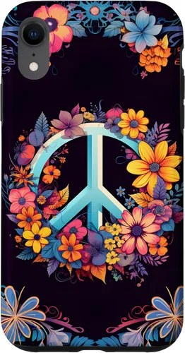Vista 25 de Boho Floral Peace Sign Case for iPhone 17