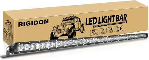 Vista 10 de RIGIDON Barra de luz de 20 pulgadas 90 W, punto de una fila 9000LM LED barra de luz LED impermeable conducción barco carretera luz de trabajo