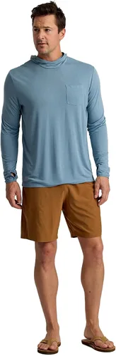 Vista 9 de Free Fly Pantalones cortos Breeze para hombre, entrepierna de 8 pulgadas, de secado rápido, ligeros, con protección solar UPF 50+