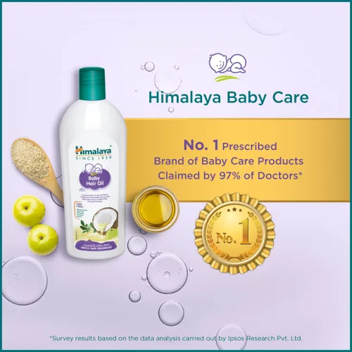 Vista 3 de Himalaya Aceite para el pelo del bebé, 3.4 fl oz