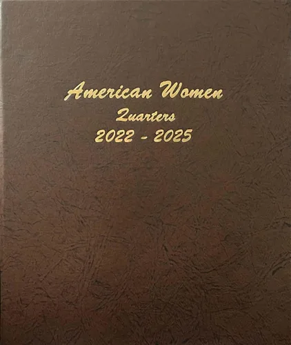 Vista 16 de Dansco Álbum de monedas de cuarto de mujer estadounidense 2022-2025 con prueba #8141 incluyendo funda