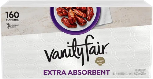 Vista 11 de Vanity Fair Servilletas, servilletas de papel extra absorbentes, 80