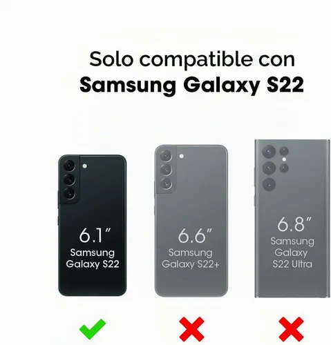 Vista 6 de OtterBox Funda para Galaxy S22 Strada Series - Shadow (negro/peltre), tarjetero, piel auténtica, apta para bolsillo, funda tipo folio