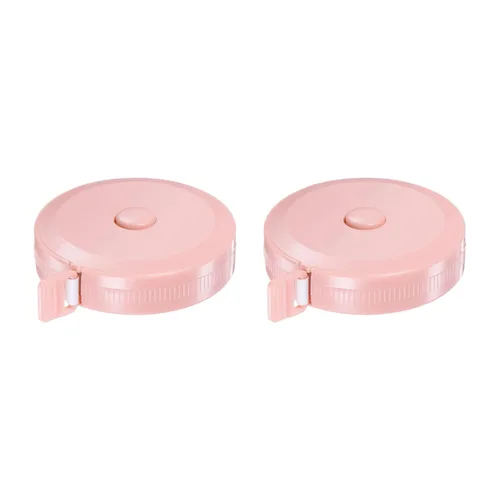 Vista 6 de HARFINGTON 2 cintas métricas redondas retráctiles de 4.9 ft/60 pulgadas, tamaño de bolsillo para medidas de cuerpo, tela, costura y manualidades