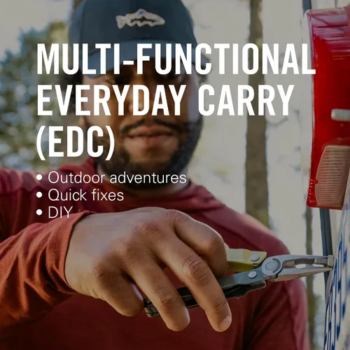 Vista 3 de LEATHERMAN, Bond, Multiherramienta ligera 14 en 1 para camping, senderismo y uso diario (EDC), fabricada en Estados Unidos, Mossy Slate