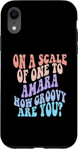 Vista 8 de iPhone 14 Pro Max AMARA Cute Retro Girls Groovy AMARA Personalized Name Case