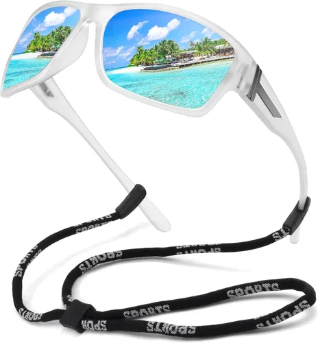 Vista 11 de STORYCOAST Gafas de sol polarizadas deportivas para hombres y mujeres, marco irrompible para ciclismo, pesca, conducción