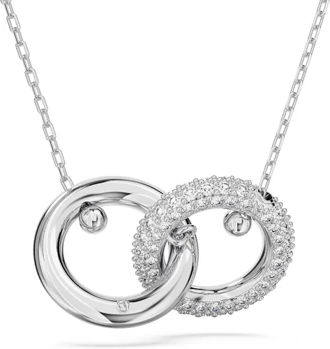Vista 4 de SWAROVSKI Collar con colgante Dextera con lazo entrelazado y cristales transparentes