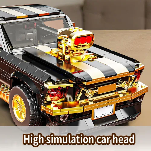 Vista 7 de 1:10 MOC Sports GTRS - Bloques de construcción de automóviles, juguetes para niños o adultos, juego de construcción modelo de coche de carreras