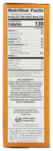 Vista 21 de Annie's Organic Chocolate Bunny Graham Snacks, 7.5 onzas