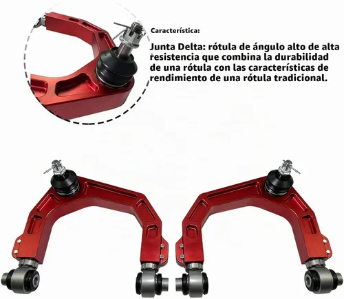 Vista 3 de BST BSSP Brazos de control delanteros superiores de aluminio forjado CNC, elevación de suspensión de 2-4", FUCA compatible con Chevy Silverado