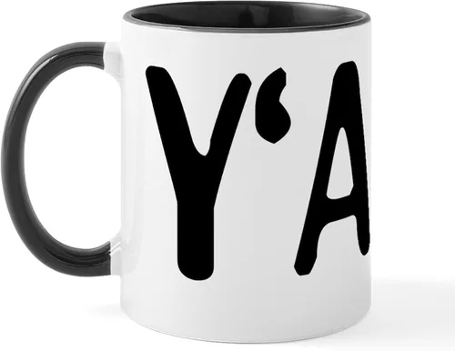 Vista 8 de CafePress Shalom, Y'all! Taza de café de cerámica de 11 oz (11.0 fl oz)