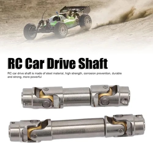 Vista 5 de Juego de eje de transmisión de coche RC, eje de transmisión central delantero y trasero de acero inoxidable duradero para 1/18 RC piezas