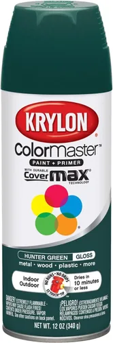 Vista 7 de Krylon K05160202 ColorMaster Pintura + imprimación, plana, negro, 12 onzas