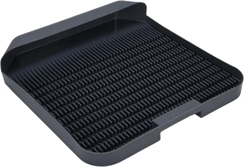 Vista 6 de Cat Litter Box Step 37.3x37cm Double Layer Multi Purpose Cat Litter Mat for Litter Box Cleaning Keep Floor Clean for Indoor Cat House Plastic Large