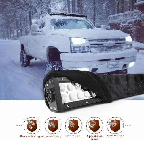Vista 3 de MICTUNING Cubierta universal para barra de luz LED recta y curvada de 22 pulgadas - Resistente al agua, al viento, al polvo, a la nieve y a