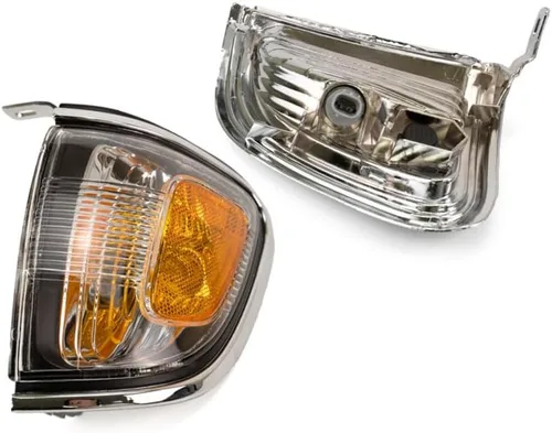 Vista 3 de CarLights360 Para Toyota Tacoma 2001 2002 2003 2004 Conjunto de luz de marcador lateral lado del conductor y del pasajero Par Cromo TO2520161
