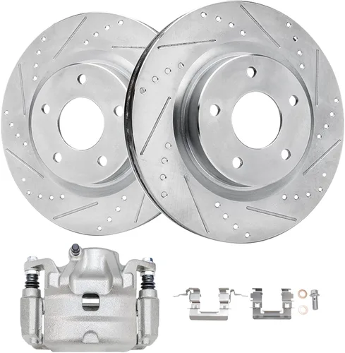 Vista 32 de Detroit Axle - 4WD - Rotores de disco delantero de 13.031 in de repuesto para Ford Excursion F-250 F-350 Super Duty 1999-2004 - Juego de 3 piezas