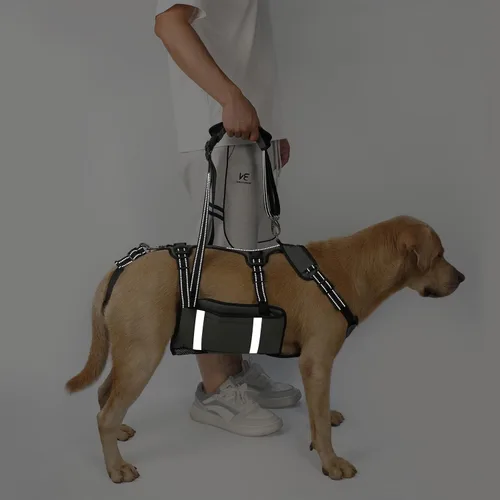 Vista 5 de COODEO Arnés de elevación para perros de movilidad, eslinga de transporte de emergencia, soporte de pierna trasera para mascotas, chaleco