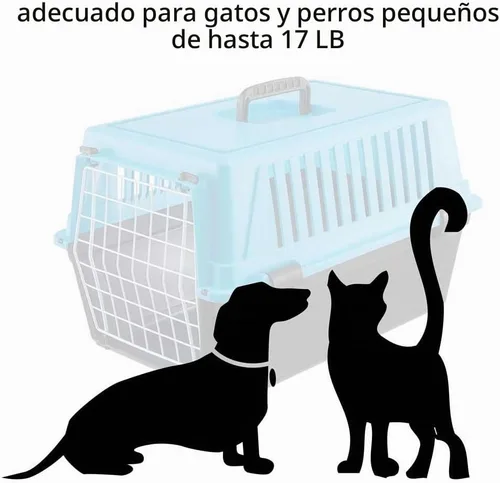 Vista 6 de Ferplast Atlas 20 - Transportador para gatos y perros, color azul