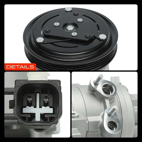 Vista 9 de A-Premium Compresor de aire acondicionado con embrague compatible con Ford Mustang 3.7L 2011-2014