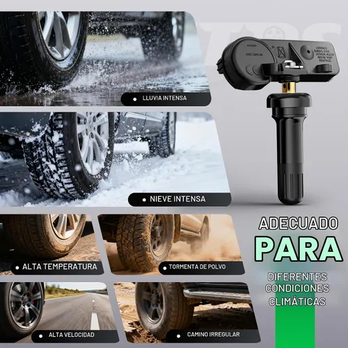 Vista 7 de CDWTPS TPMS Sensor Dodge, paquete de 4 sensores de sistema de monitoreo de presión de neumáticos de 433 MHz, compatible con Dodge Jeep Ram