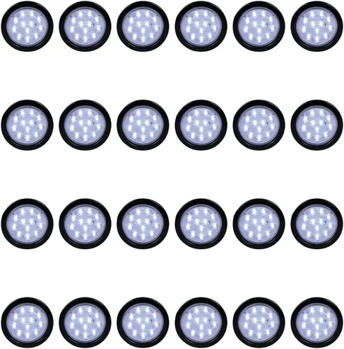 Vista 9 de Kit de tapones de cableado con cubierta de hule para luz trasera LED redonda de 4", 12 ledes, para RV, camioneta