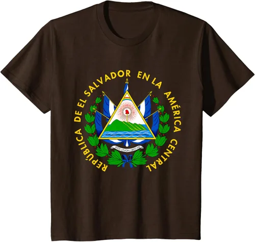 Vista 52 de Camiseta con diseño de emblema de la bandera de El Salvador