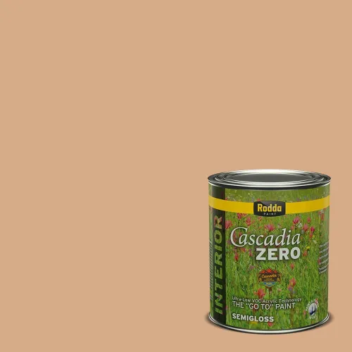 Vista 58 de Rodda Paint CASCADIA ZERO - Pintura plana e imprimación para interiores en uno, cuarto de galón, crema de ballet
