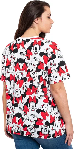 Vista 2 de Disney Camiseta de talla grande para mujer con estampado de Minnie Mouse