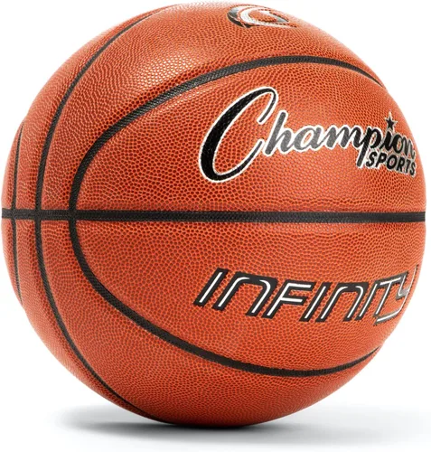 Vista 2 de Champion Sports Infinity Composite - Balones de baloncesto oficiales de baloncesto de primera calidad con cubierta Clarino extra pegajosa