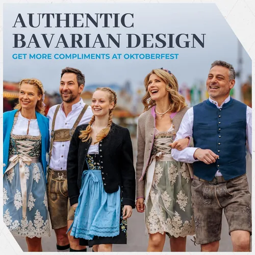 Vista 3 de BAVARIA TRACHTEN Lederhosen - Lederhosen alemán auténtico para hombre, traje de Oktoberfest, color marrón claro