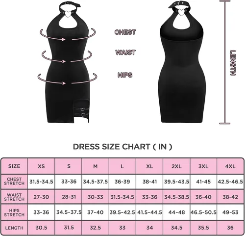 Vista 3 de PrettyInCuffs Minifalda de algodón para mujer con cuello de vampiro