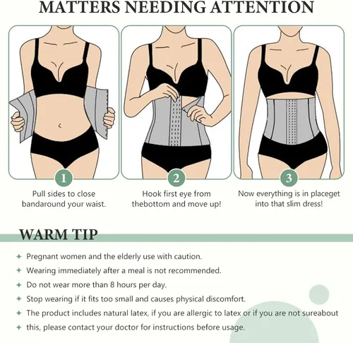 Vista 6 de Entrenador de cintura con huesos de acero para mujer, modelado elegante para uso diario y ocasiones especiales, varios tamaños y colores de moda
