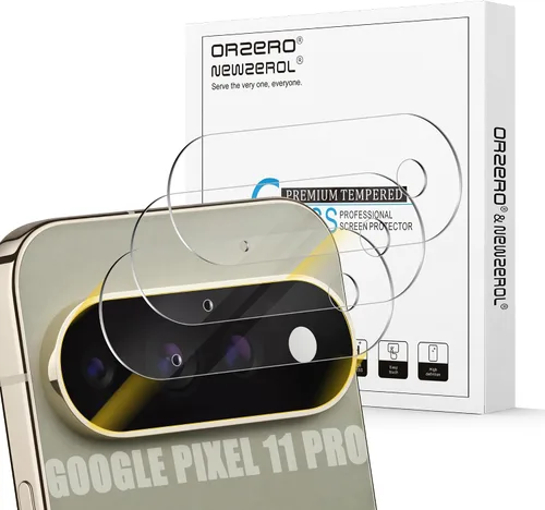 Vista 14 de Orzero Paquete de 3 protectores de pantalla de vidrio templado compatibles con Google Pixel 8, bordes de arco 2.5D, 9H, alta definición