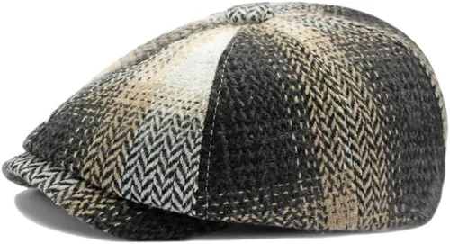 Vista 9 de Gorra plana clásica de Newsboy Gatsby Ivy Cabbie para hombre