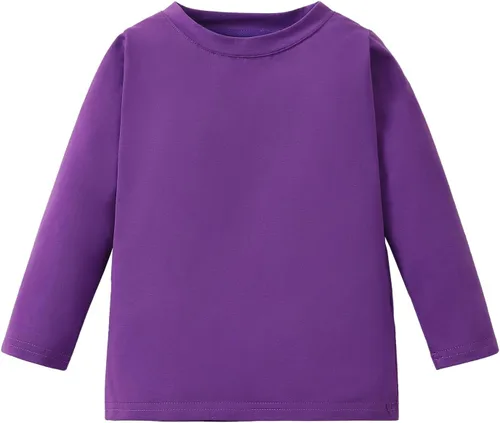 Vista 29 de Magic Park 6M-14Y Camiseta de manga corta y larga para bebés, camiseta de manga larga para niños, camisetas de color sólido para niños y niñas