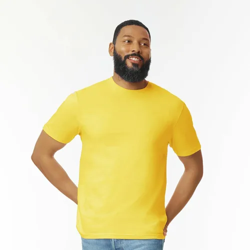 Vista 2 de Gildan Camiseta de algodón Softstyle para hombre, estilo G64000, paquete múltiple
