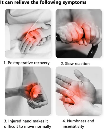 Vista 5 de Guantes robot de rehabilitación de manos, dispositivo de rehabilitación de mano para hemiplejia cerebral, intensidad de entrenamiento se puede