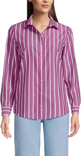 Vista 37 de Lands' End - Camisa de manga larga de cordón Pinwale para mujer