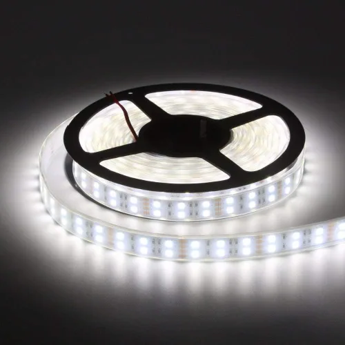 Vista 3 de Fengyan - Tira de luces LED RGB para paisaje, impermeable, 5050, 120 LEDs/m, 12 V, RGBWW, RGBW, cinta de neón flexible, doble fila, decoración