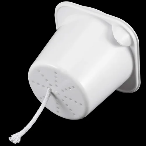 Vista 3 de Macetero de riego automático de 5 pulgadas, paquete de 10 macetas de plástico con 10 cuerdas de mecha, macetas que absorben la humedad