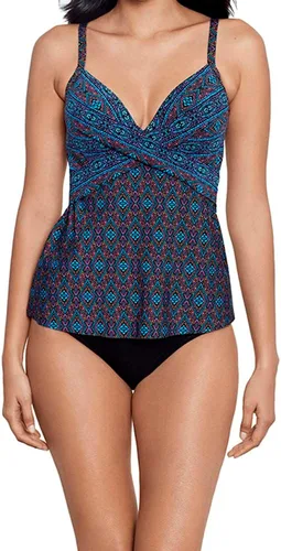 Vista 2 de Miraclesuit Traje de baño Allura con aros para mujer, top tankini con control de abdomen