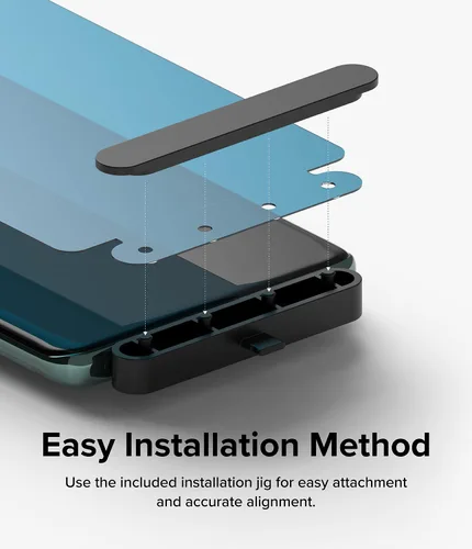 Vista 4 de Ringke Película doble fácil [protección de 4 capas] compatible con OnePlus 12, protector de pantalla de cobertura completa con herramienta