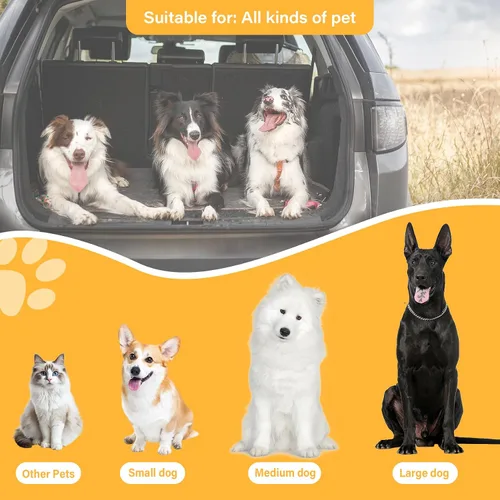 Vista 6 de Cinturón de seguridad retráctil para perro, 1 paquete de arnés elástico ajustable resistente y duradero y giratorio de 360 grados.