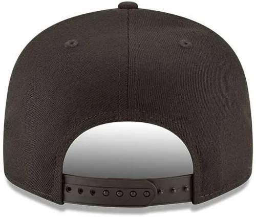 Vista 4 de New Era New York Yankees Basic OTC 950 Stretch Fit Sombrero Negro sobre Negro OSFA