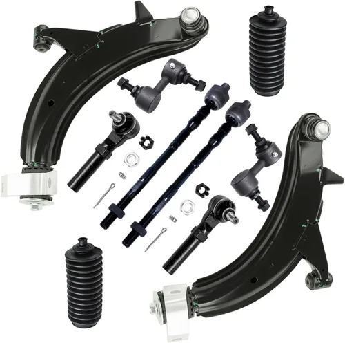 Vista 41 de Detroit Axle - Kit de suspensión delantera de 10 piezas para Chevrolet Trailblazer GMC Envoy 2004-2007 2005 2006 Soportes de brazo de control